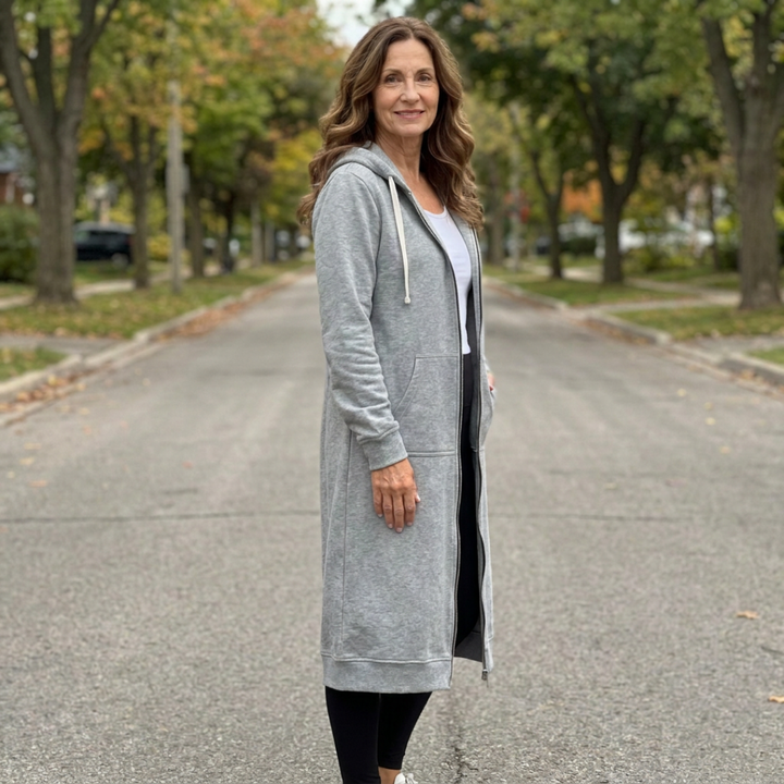 Matilda | Relaxed Zip-Up Longline Cardigan