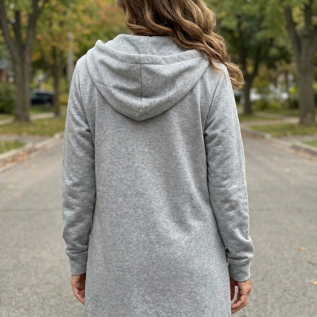 Matilda | Relaxed Zip-Up Longline Cardigan