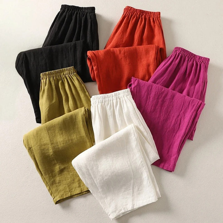 Gabriella | Fluid Cotton and Linen Trousers