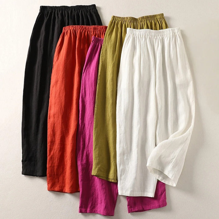 Gabriella | Fluid Cotton and Linen Trousers