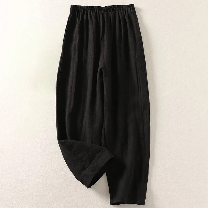 Gabriella | Fluid Cotton and Linen Trousers