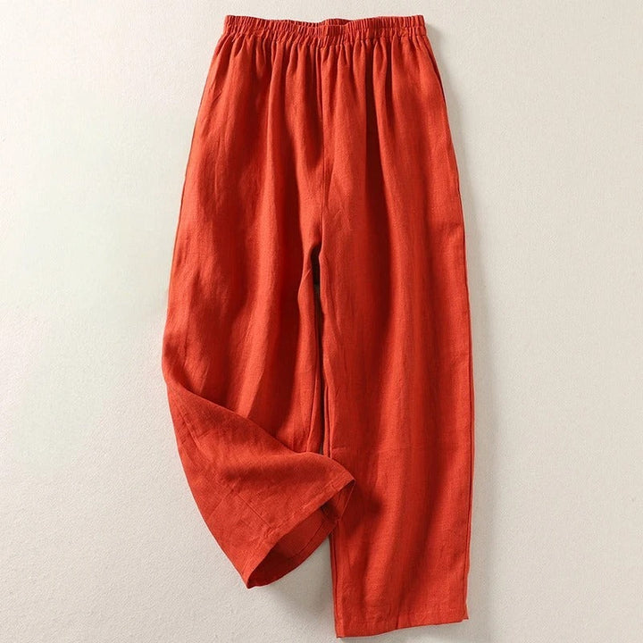 Gabriella | Fluid Cotton and Linen Trousers