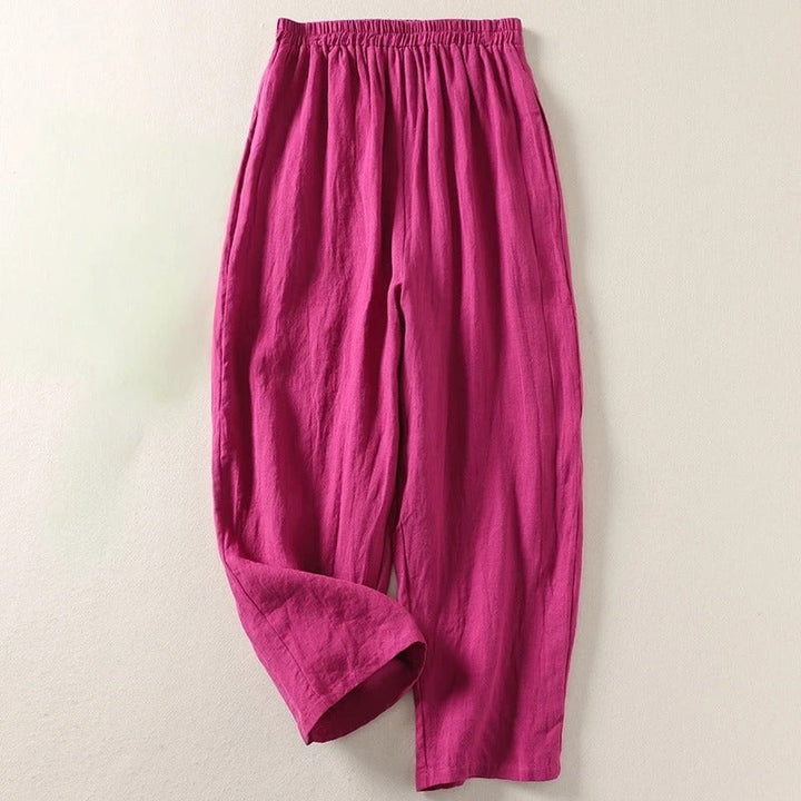 Gabriella | Fluid Cotton and Linen Trousers