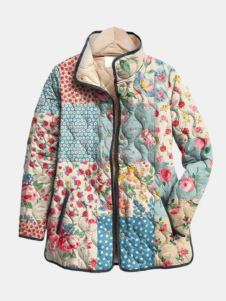 Mabel | Quilted Floral Patchwork Jacket