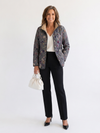 Elspeth | Quilted Jacket with Dried Flowers