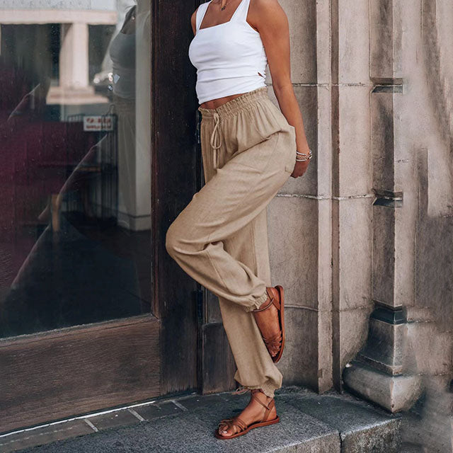 Kaeli – Elegant Trousers with Adjustable Waist