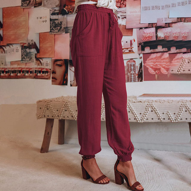 Kaeli – Elegant Trousers with Adjustable Waist