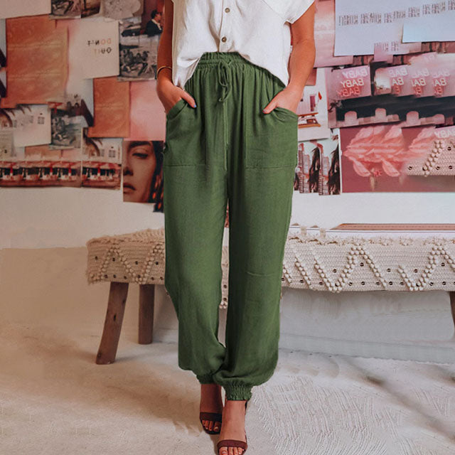 Kaeli – Elegant Trousers with Adjustable Waist