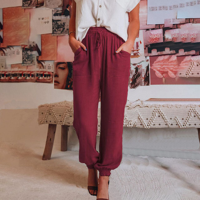 Kaeli – Elegant Trousers with Adjustable Waist