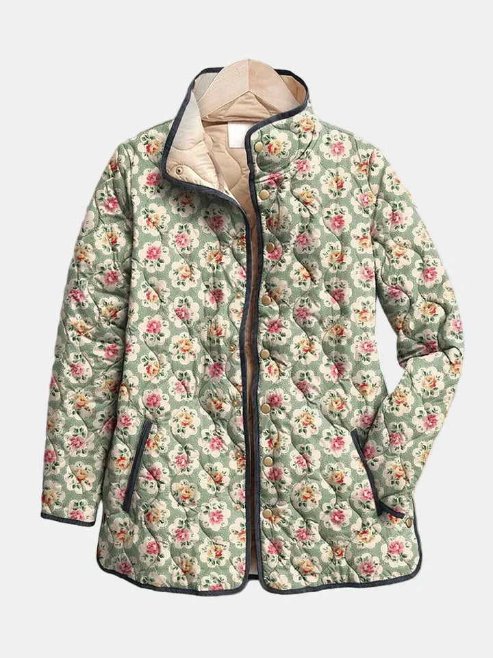 Rosemary | Quilted Jacket with Floral Tapestry