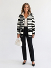 Vivienne | Quilted Jacket with Graphic Stripes