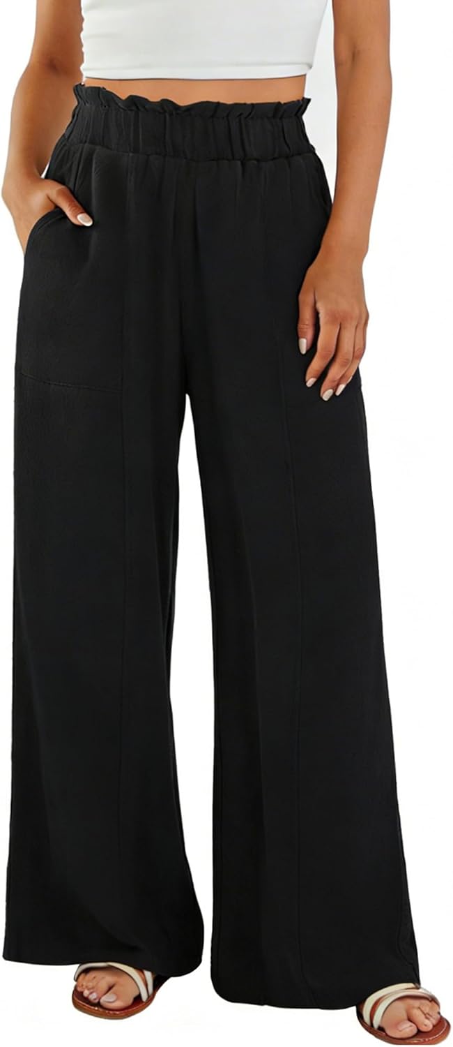 Linen Palazzo Trousers