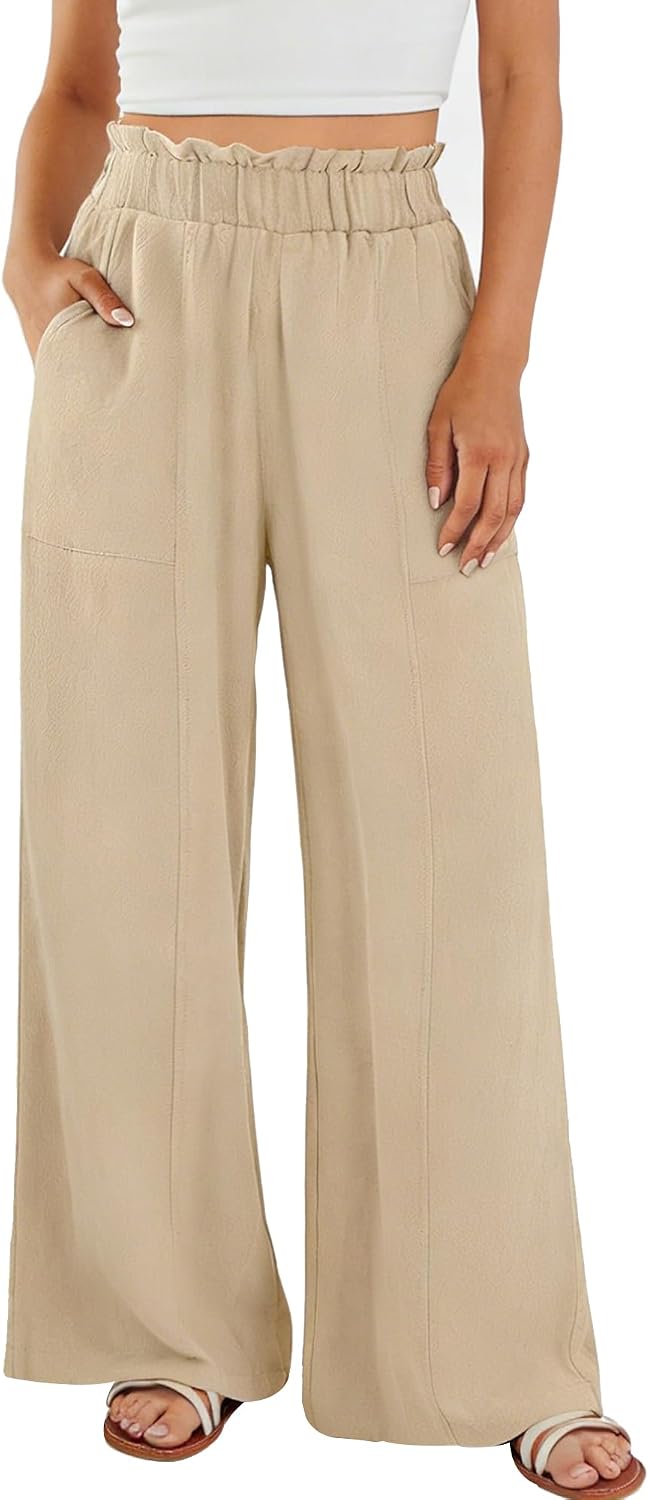 Linen Palazzo Trousers