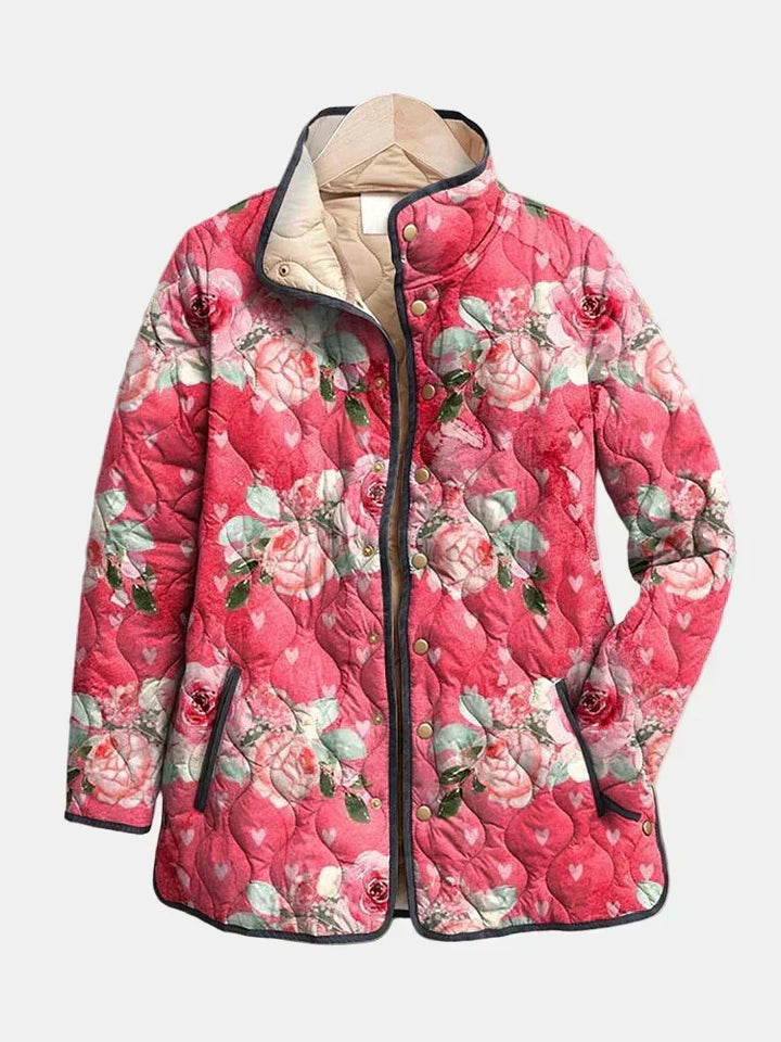 Henrietta | Padded Jacket in Powdered Roses