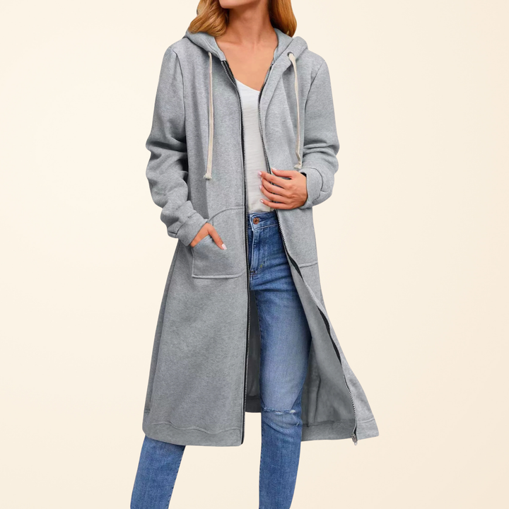 Matilda | Relaxed Zip-Up Longline Cardigan