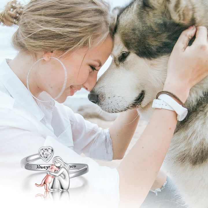 Eldit | Dog Icon Ring (Pink)