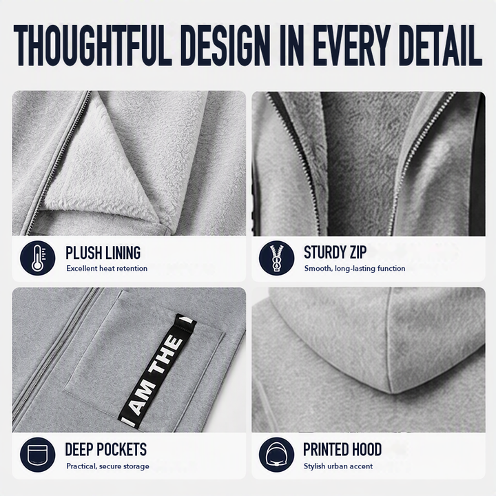 Oversized hoodie coat - thoughtful design in every detail