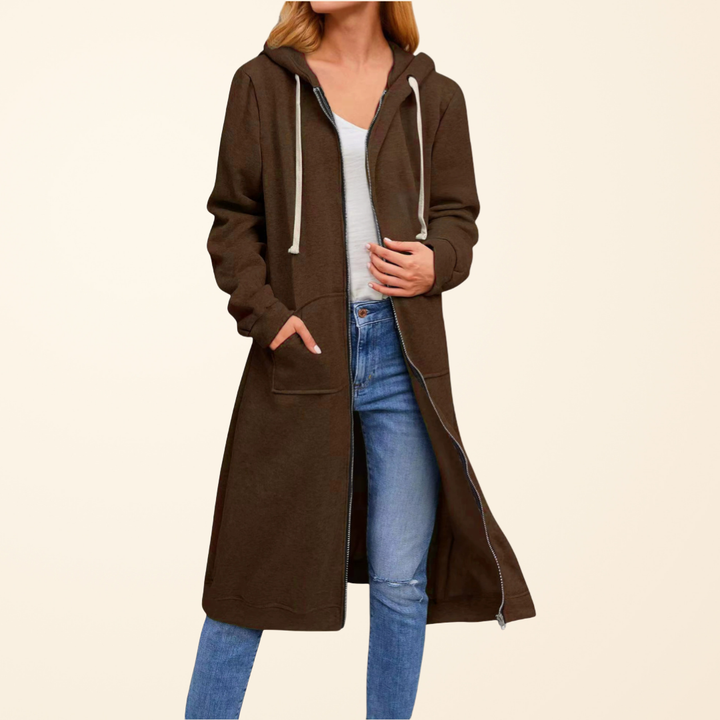 Matilda | Relaxed Zip-Up Longline Cardigan
