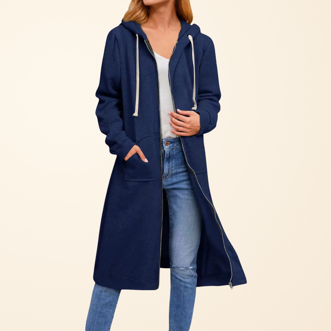 Matilda | Relaxed Zip-Up Longline Cardigan
