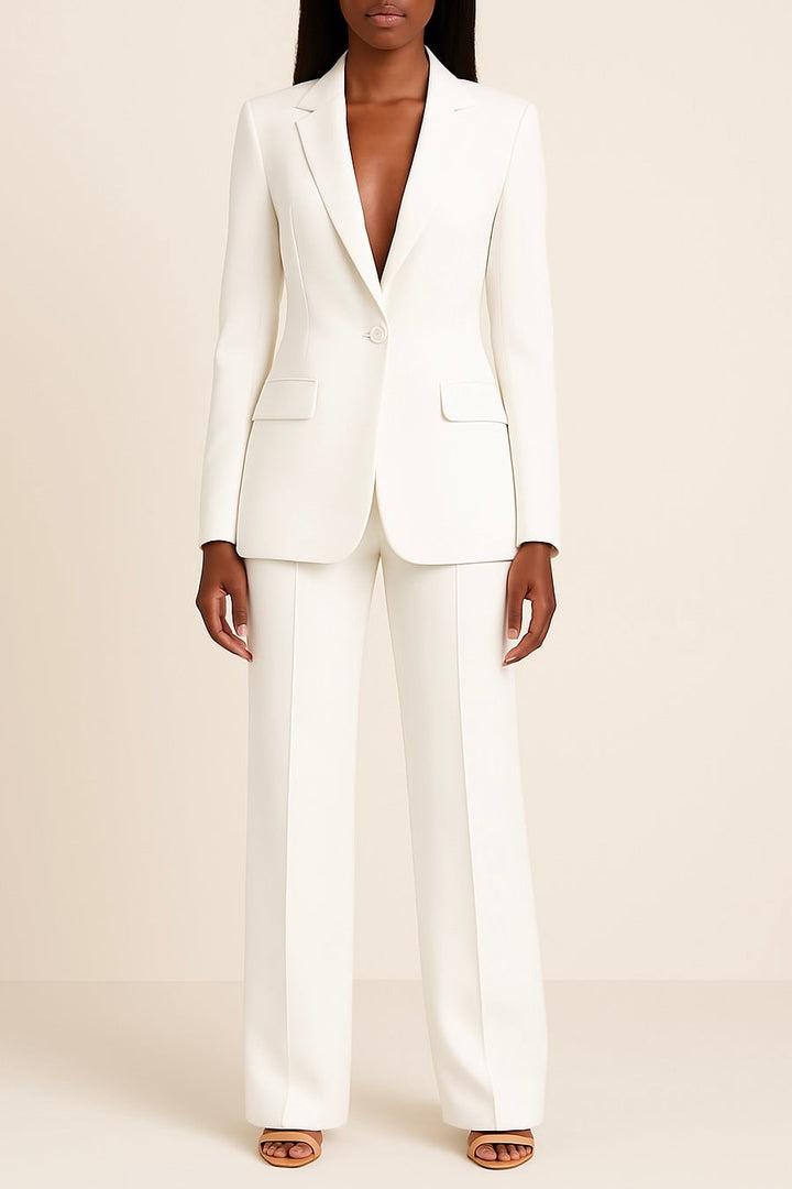 Zoe | Chic Formal Suit Set with Tailored Long Blazer for Women