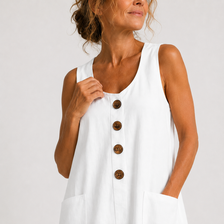 Maud | Cotton and Linen Dress