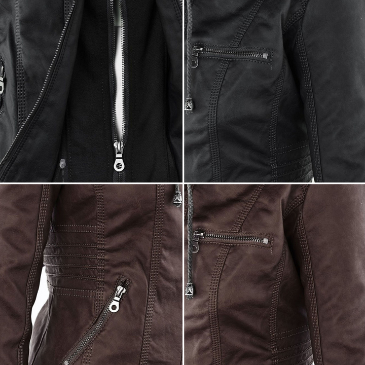 Monica | Robust and Elegant Leather Jacket
