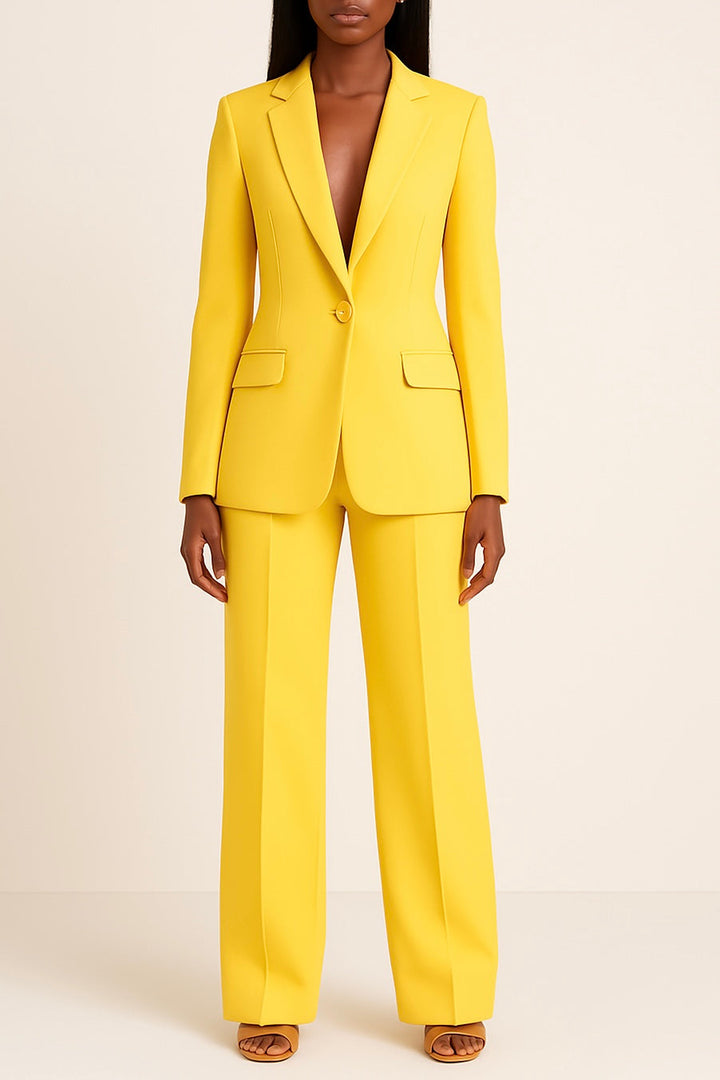 Zoe | Chic Formal Suit Set with Tailored Long Blazer for Women