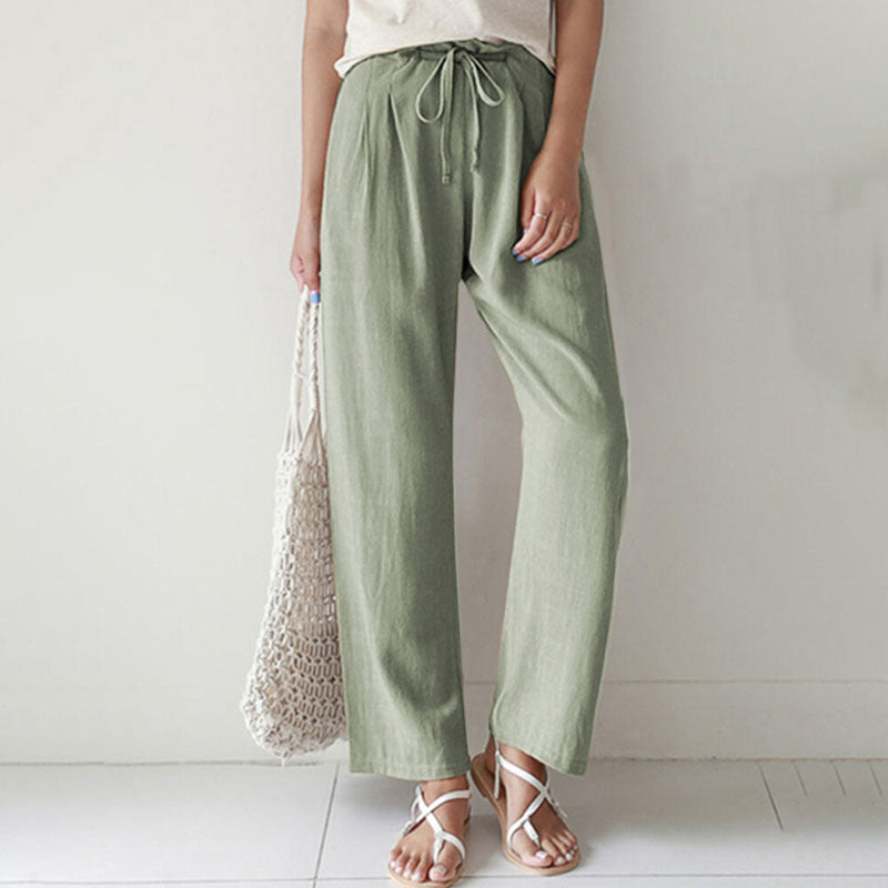 Vara - Relaxed Fit Trousers with Adjustable Waistband