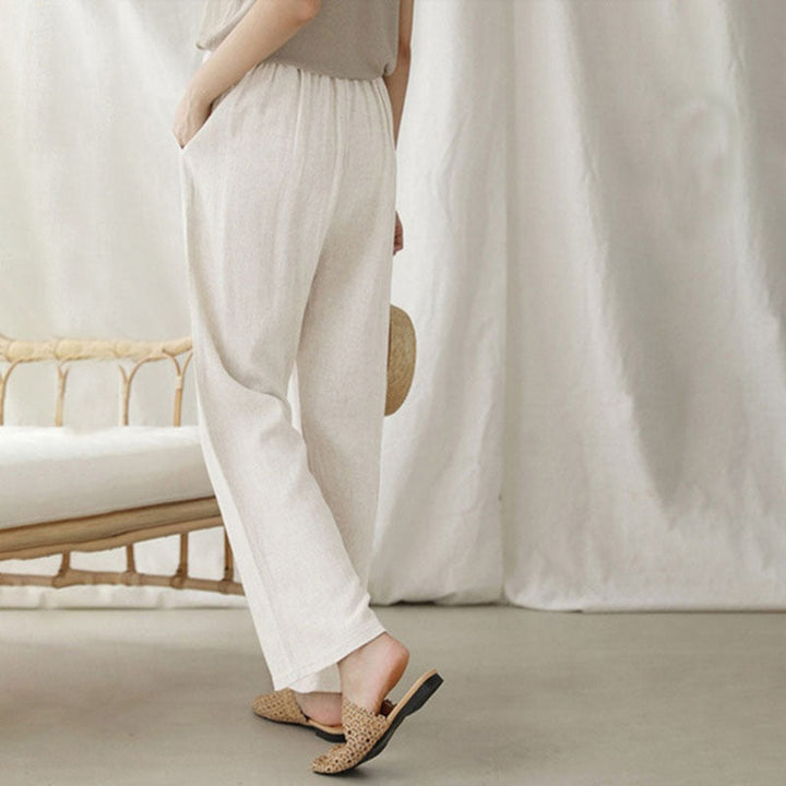 Vara - Relaxed Fit Trousers with Adjustable Waistband