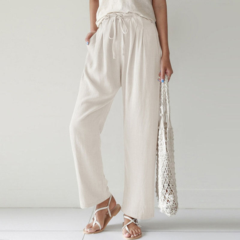 Vara - Relaxed Fit Trousers with Adjustable Waistband