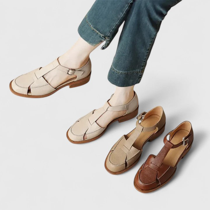 Florence | Closed-Toe Woven Sandals