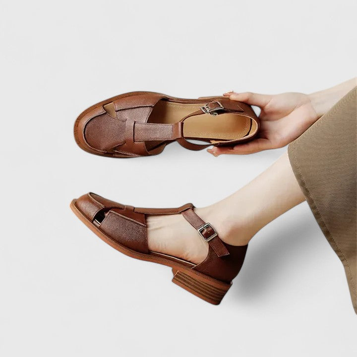 Florence | Closed-Toe Woven Sandals