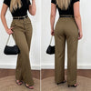 High-Waisted Tailored Trousers