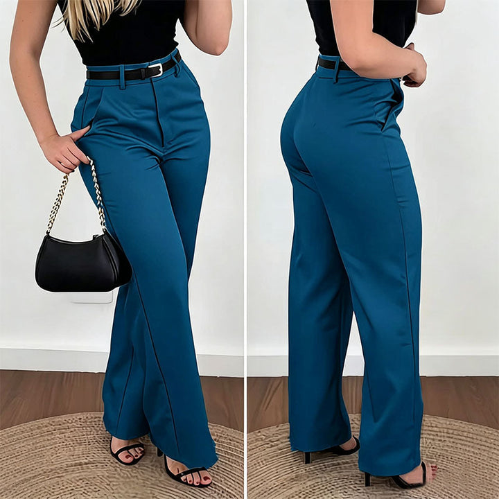 High-Waisted Tailored Trousers
