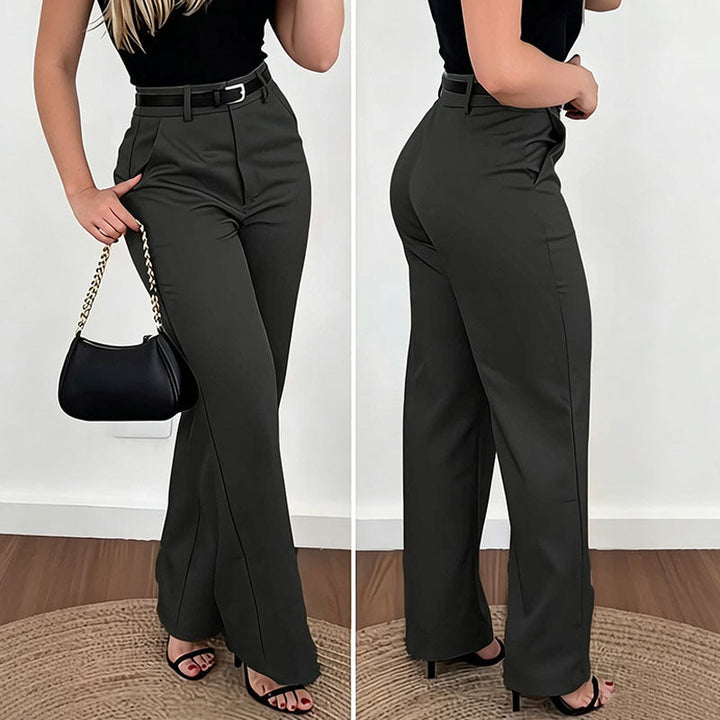 High-Waisted Tailored Trousers