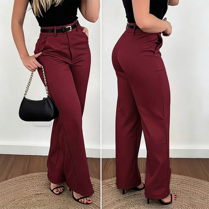 High-Waisted Tailored Trousers