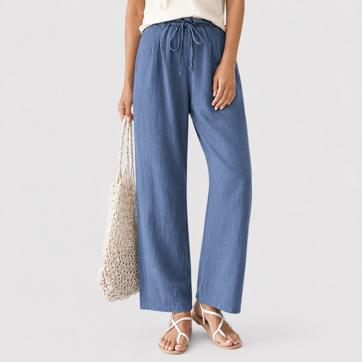 Vara - Relaxed Fit Trousers with Adjustable Waistband