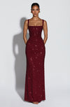 Arabella | Sparkle Maxi Dress with Square Neckline