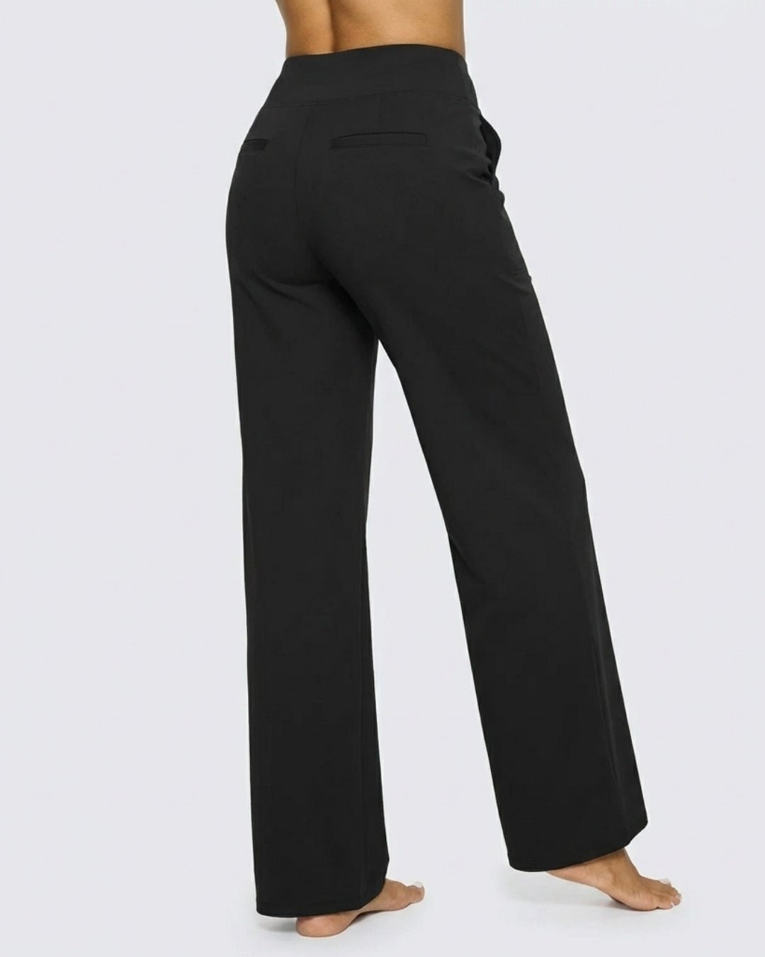 Casual Flex Black Trousers