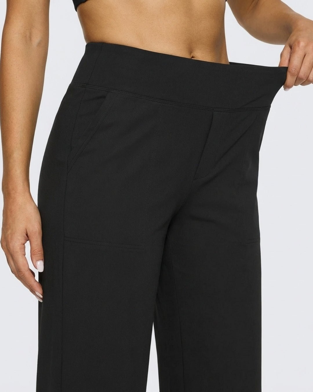 Casual Flex Black Trousers
