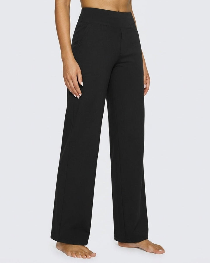 Casual Flex Black Trousers