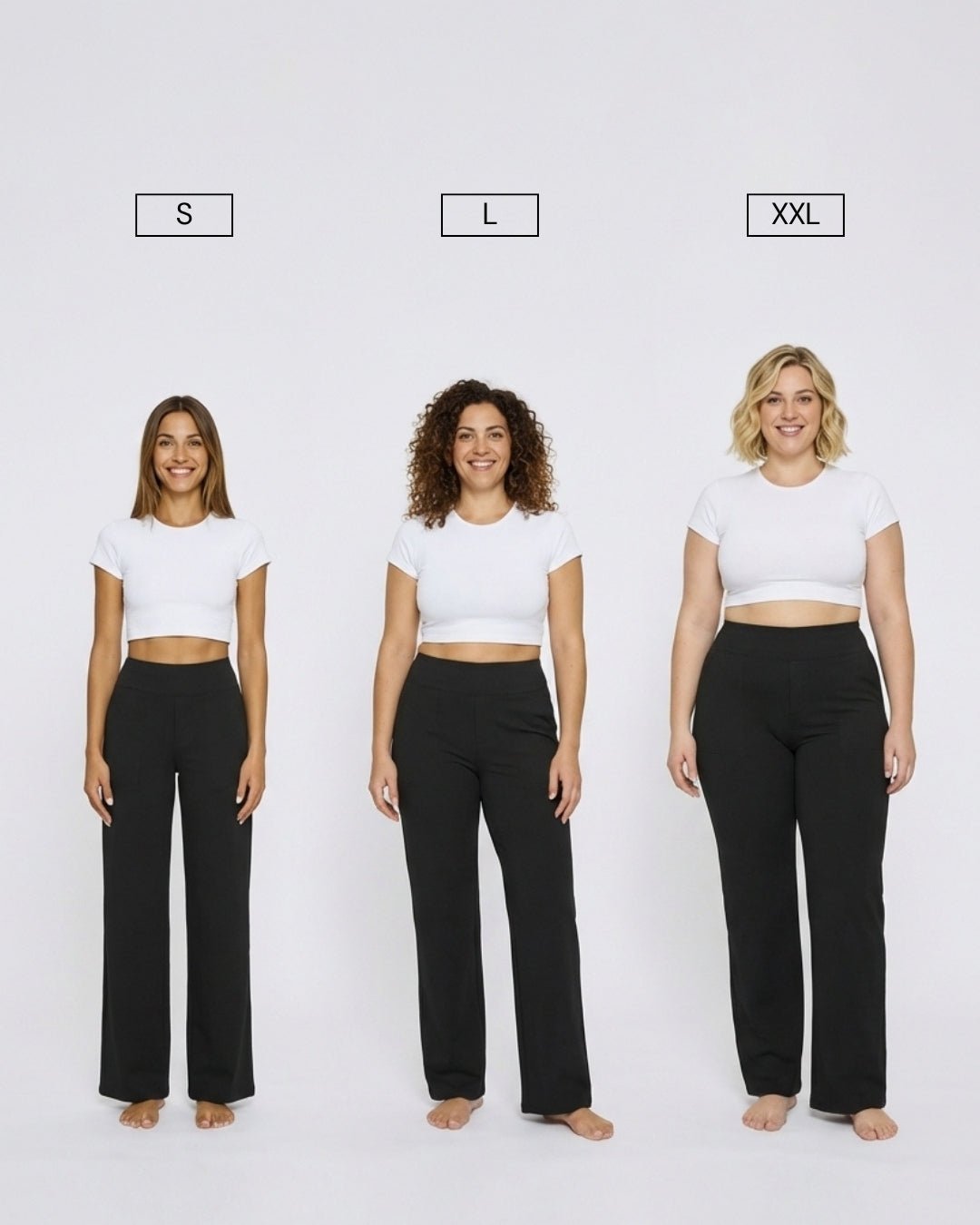Casual Flex Black Trousers