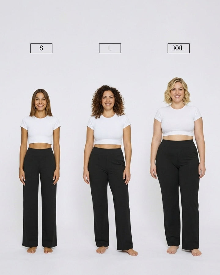Casual Flex Black Trousers