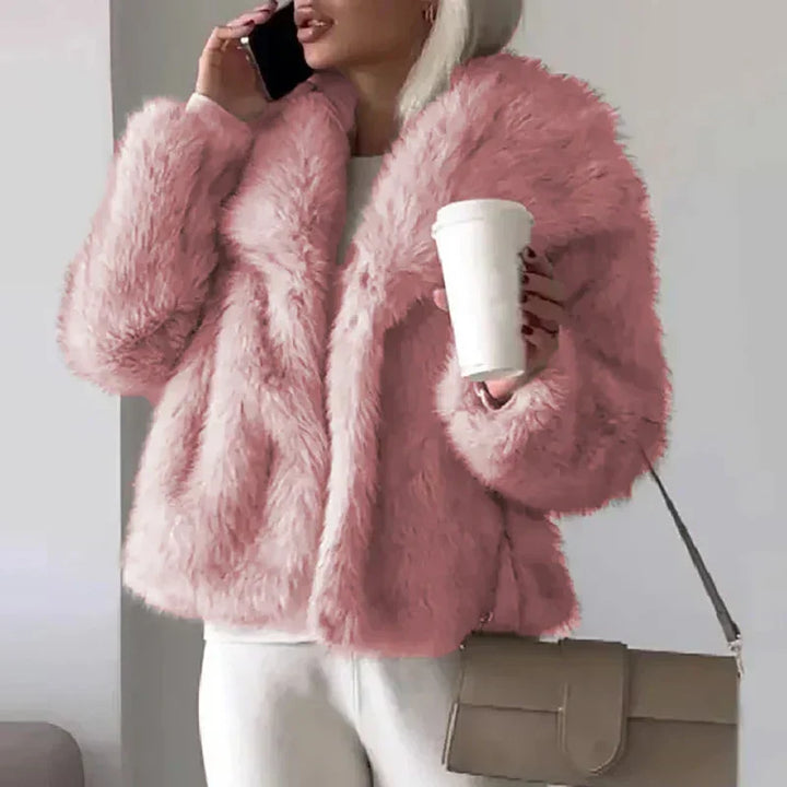 Charnotte | Women's Chic Faux Fur Winter Jacket