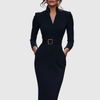 Claribel | Refined Midi Dress