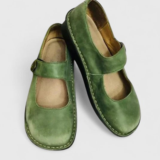 Josephine | Patinated Leather Mary Janes