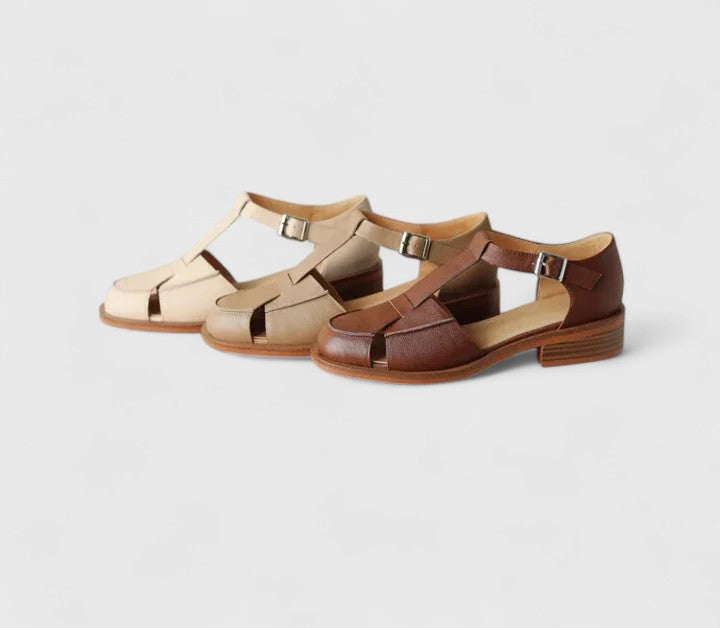 Florence | Closed-Toe Woven Sandals