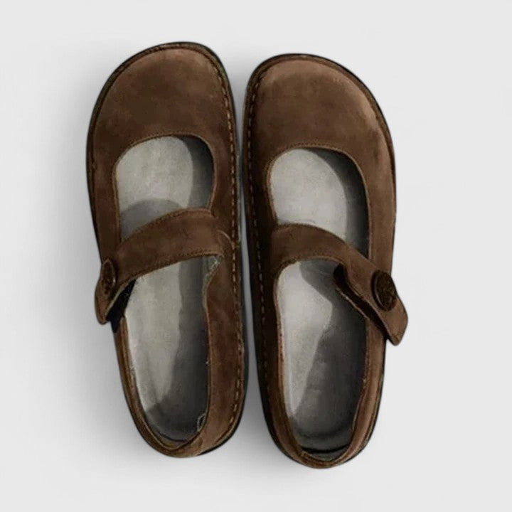 Josephine | Patinated Leather Mary Janes