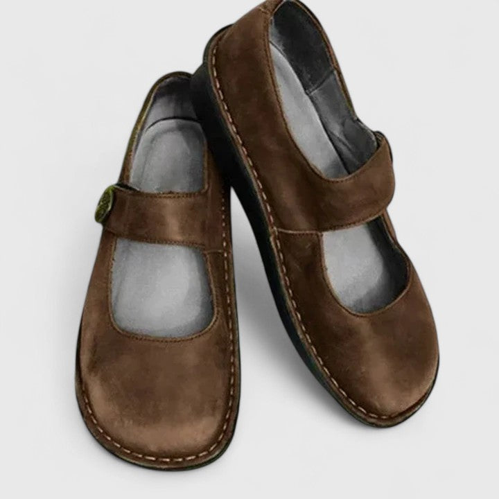 Josephine | Patinated Leather Mary Janes