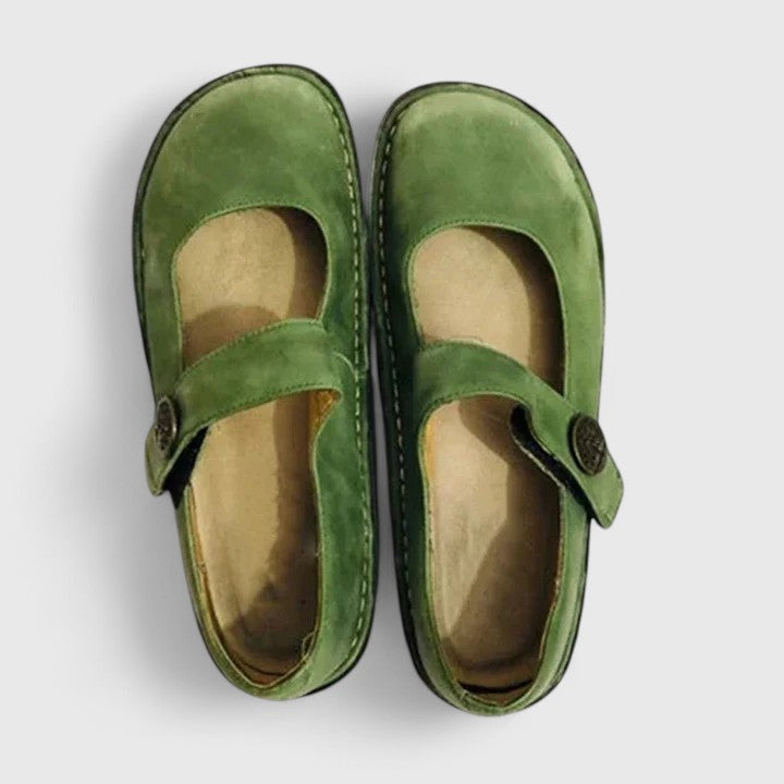 Josephine | Patinated Leather Mary Janes